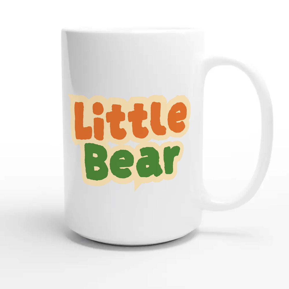 Little Bear — cute 15oz white coffee mug