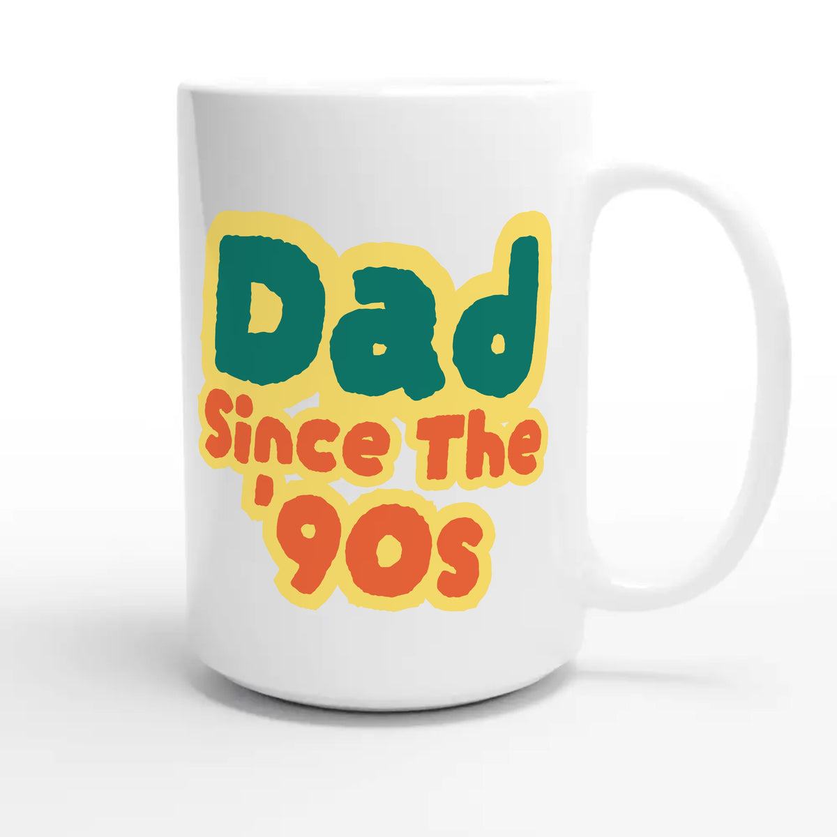 Dad / Since The '90s — cute 15oz white coffee mug