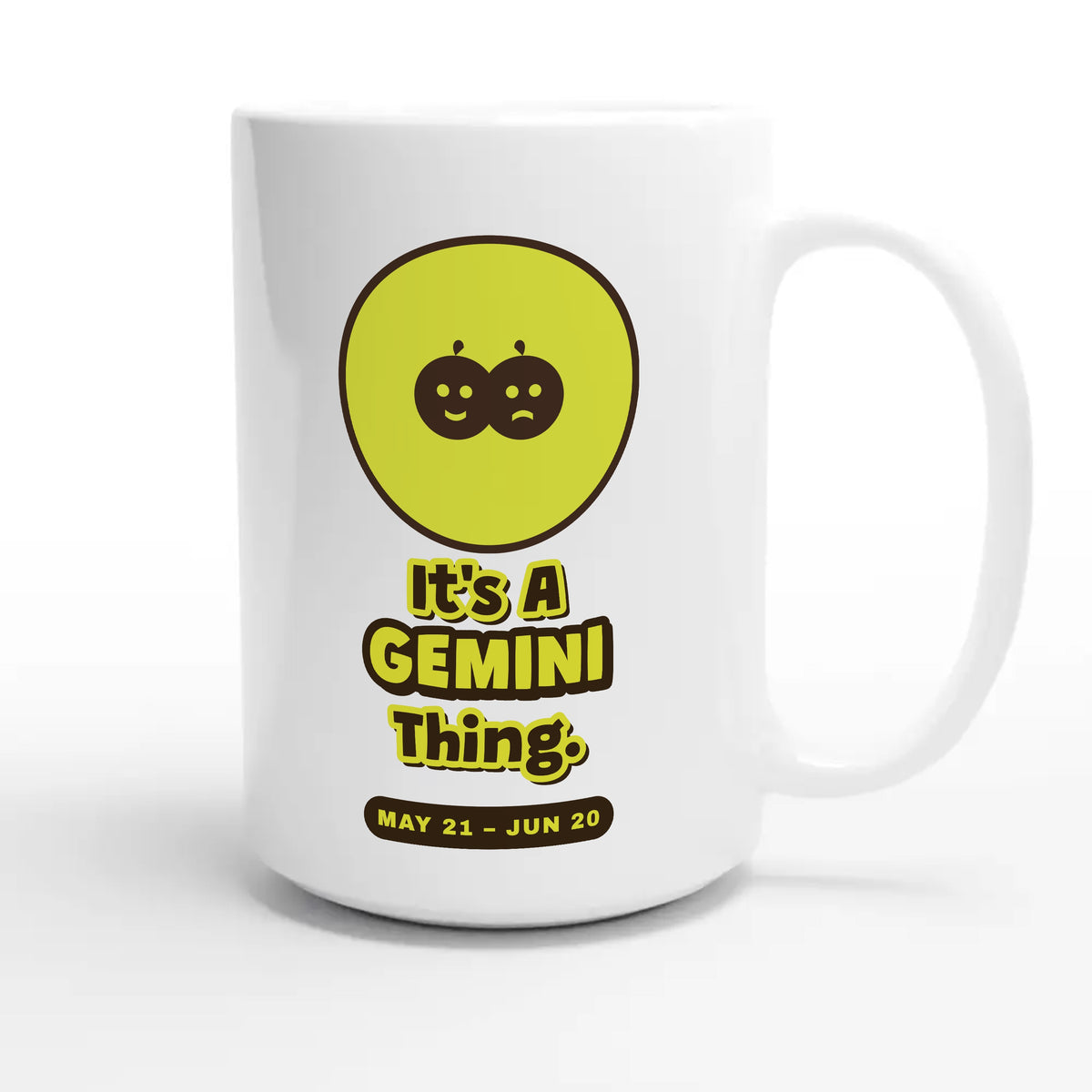 It’s A Gemini Thing — cute 15oz white coffee mug