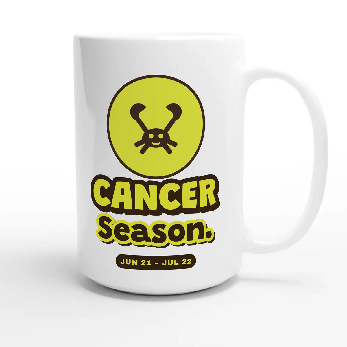 Cancer Season — cute 15oz white coffee mug
