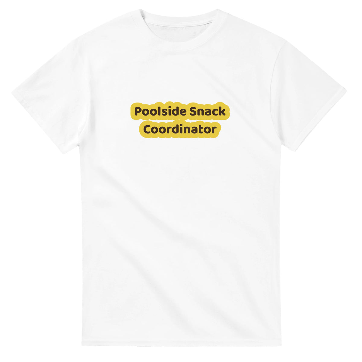 Poolside Snack Coordinator — white unisex t-shirt