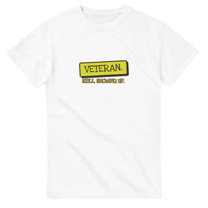 Veteran. Still Showing Up — white unisex t-shirt