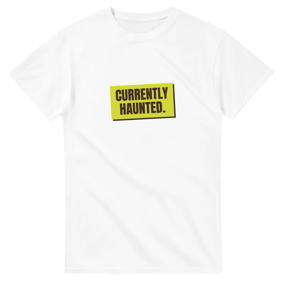 Currently Haunted — white unisex t-shirt