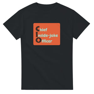 Chief Inside-joke Officer — black unisex t-shirt