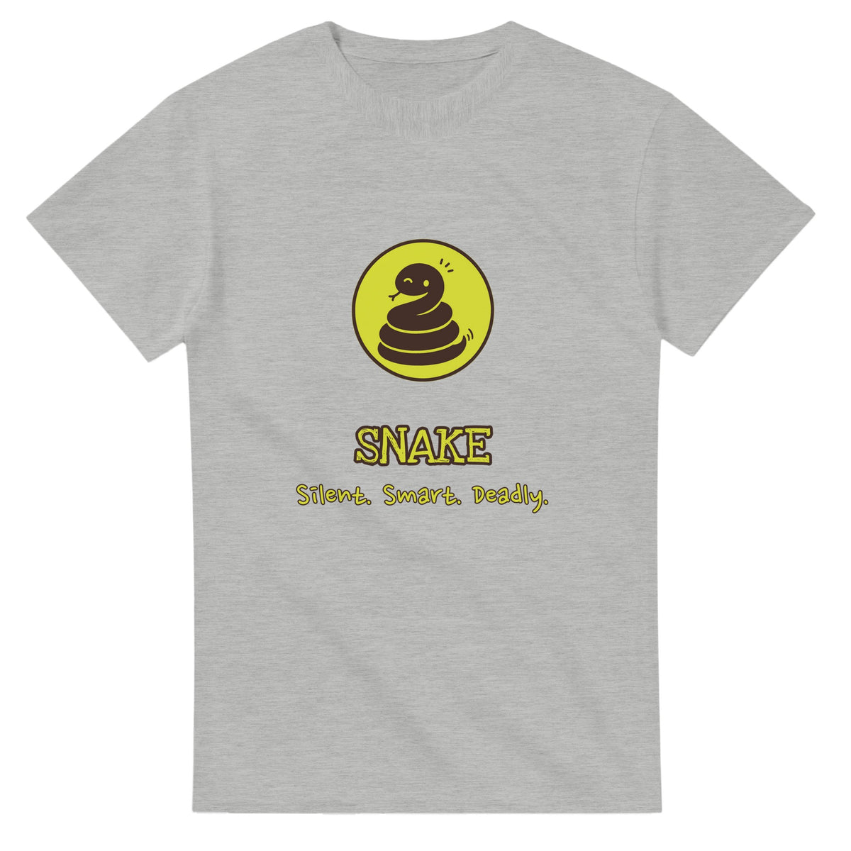 Snake • Silent. Smart. Deadly — ash unisex t-shirt