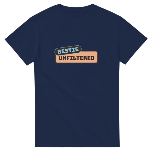 Bestie: Unfiltered — navy unisex t-shirt