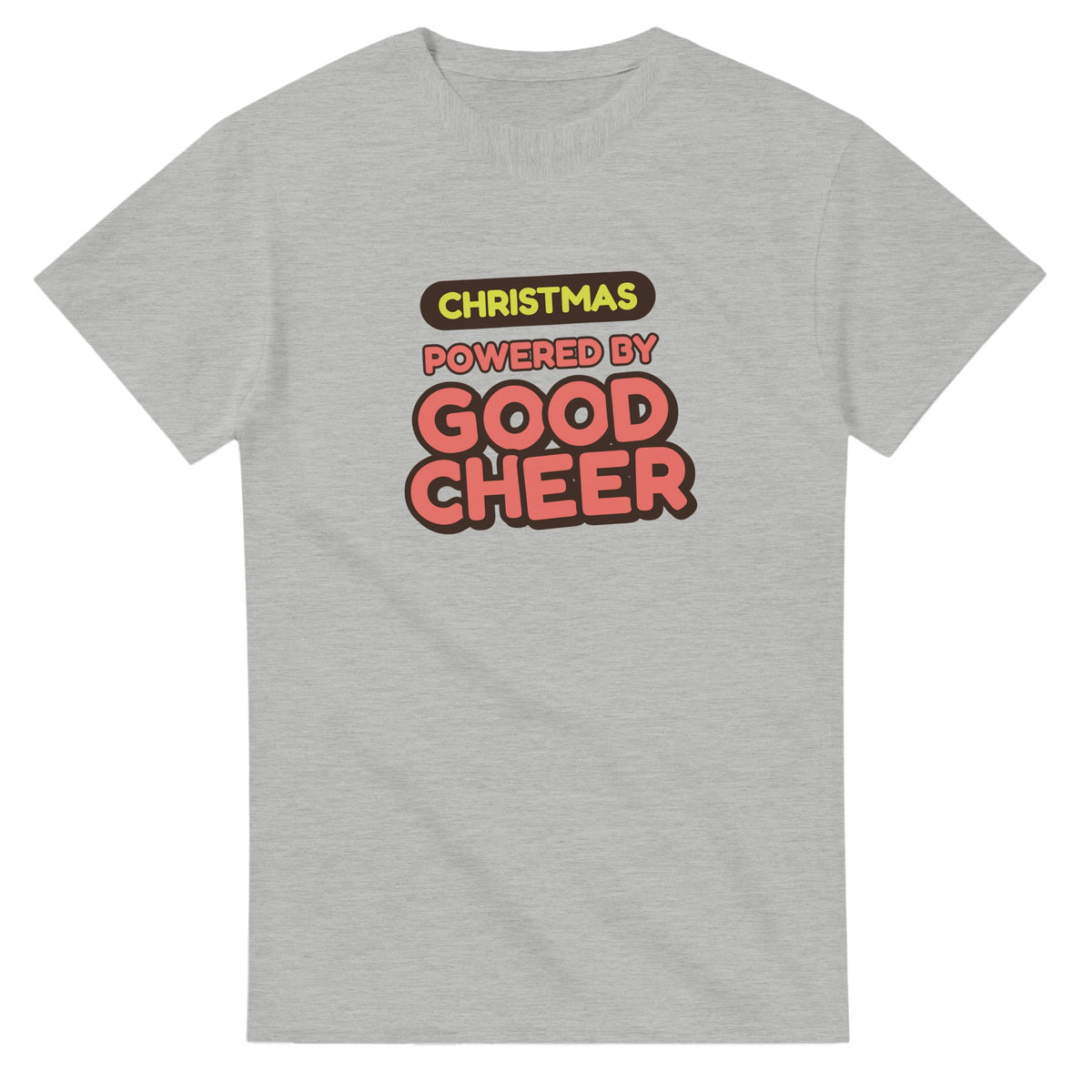 Christmas Powered By Good Cheer — ash unisex t-shirt