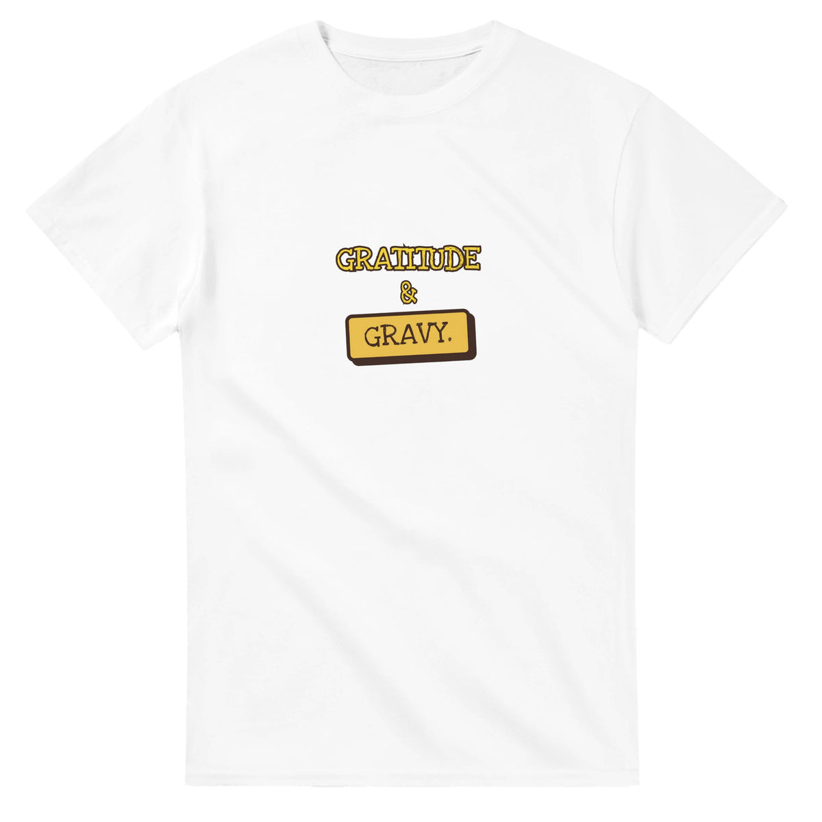 Gratitude & Gravy — white unisex t-shirt