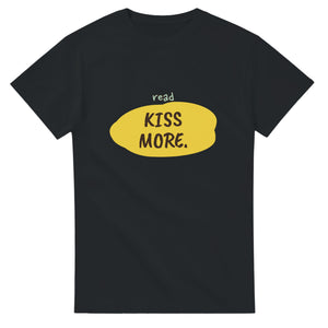 Read Less. Kiss More — black unisex t-shirt