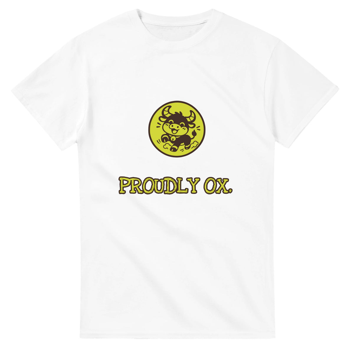 Proudly Ox — white unisex t-shirt