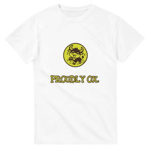 Proudly Ox — white unisex t-shirt