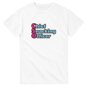 Chief Snacking Officer — white unisex t-shirt