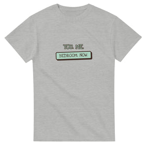 You. Me. Bedroom. Now — ash unisex t-shirt