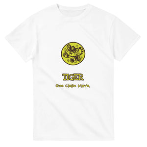 Tiger • One Clean Move — white unisex t-shirt