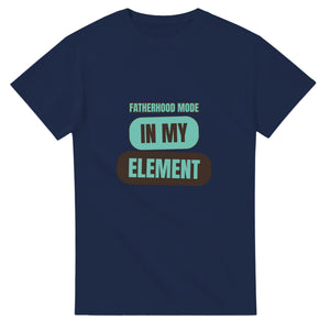 Fatherhood Mode: In My Element — navy unisex t-shirt