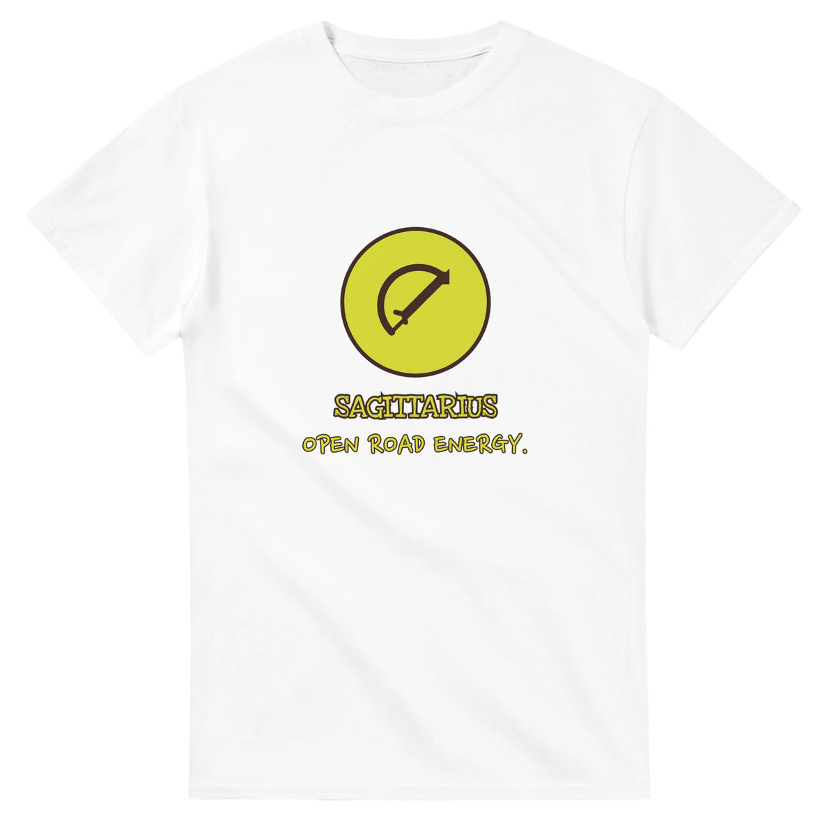 Sagittarius • Open Road Energy — white unisex t-shirt
