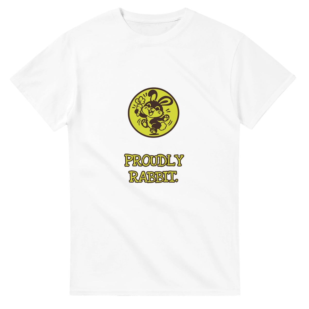 Proudly Rabbit — white unisex t-shirt