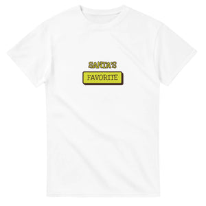 Santa's Favorite — white unisex t-shirt