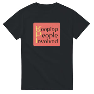 Keeping People Involved — black unisex t-shirt