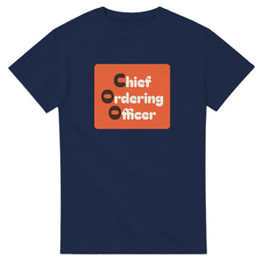 Chief Ordering Officer — navy unisex t-shirt