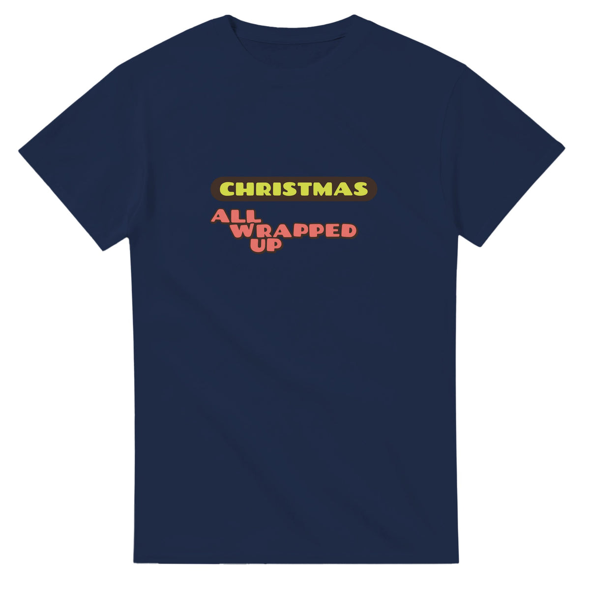 Christmas: All Wrapped Up — navy unisex t-shirt