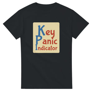 Key Panic Indicator — black unisex t-shirt