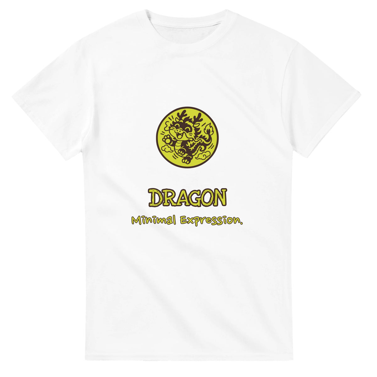 Dragon • Minimal Expression — white unisex t-shirt