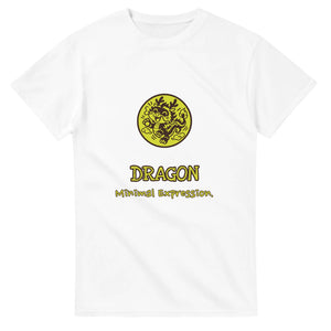 Dragon • Minimal Expression — white unisex t-shirt