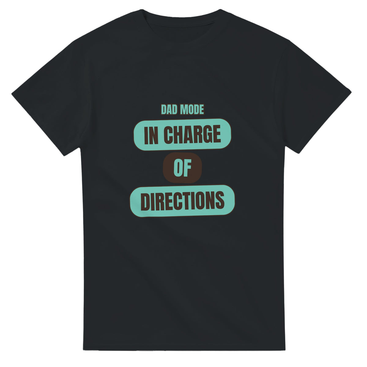 Dad Mode: In Charge Of Directions — black unisex t-shirt