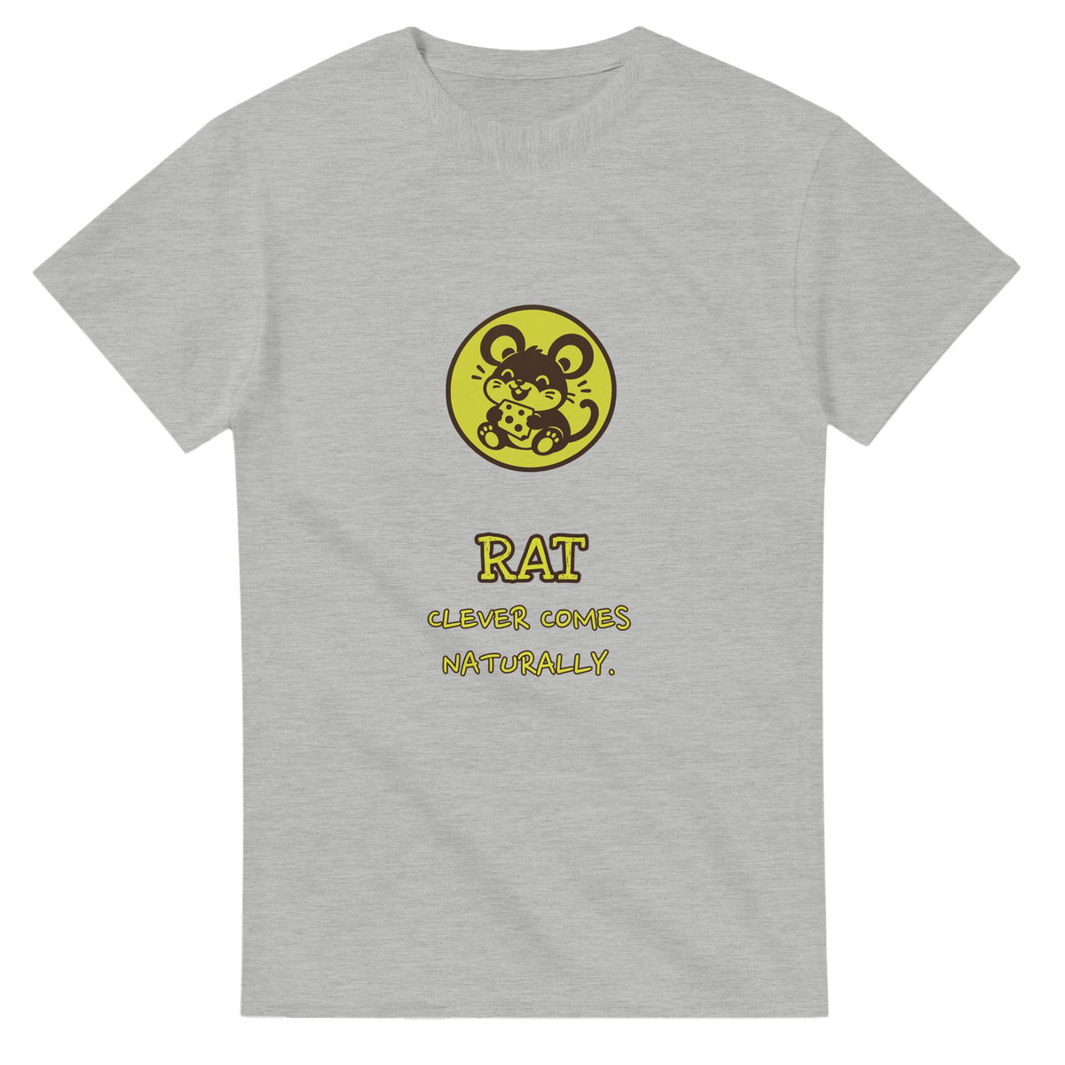Rat • Clever Comes Naturally — ash unisex t-shirt