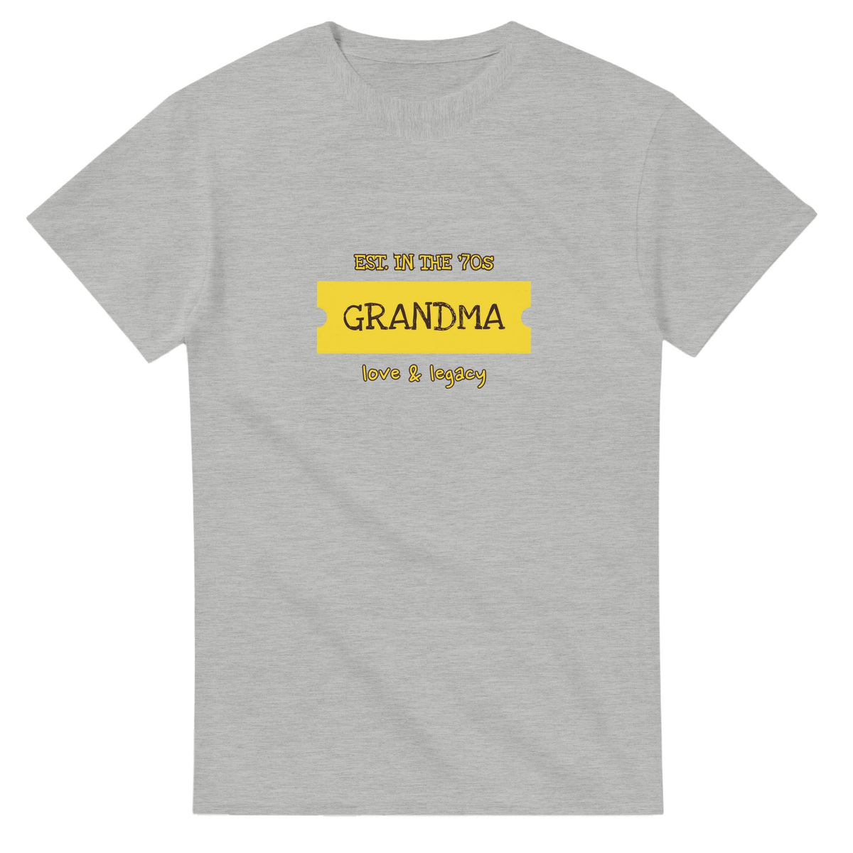 Grandma • Est. In The ’70s • Love & Legacy — ash unisex t-shirt