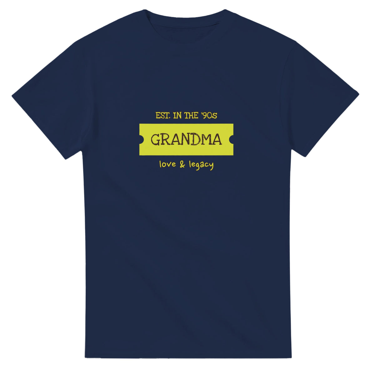 Grandma • Est. In The ’90s • Love & Legacy — navy unisex t-shirt