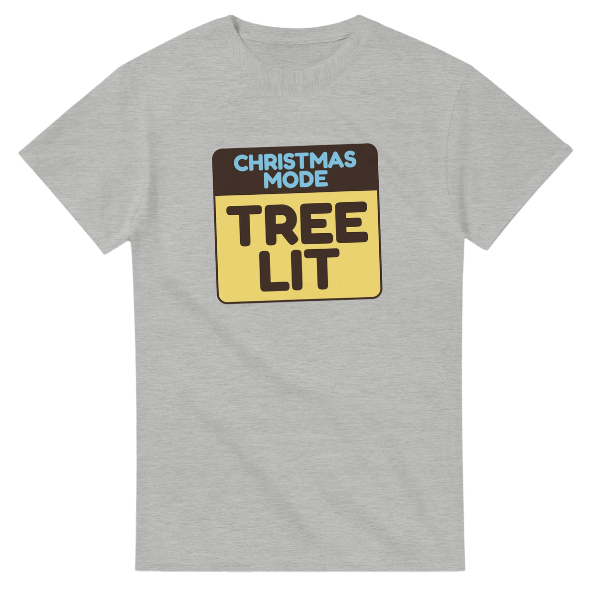 Christmas Mode: Tree Lit — ash unisex t-shirt