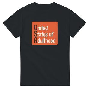 United States of Adulthood — black unisex t-shirt
