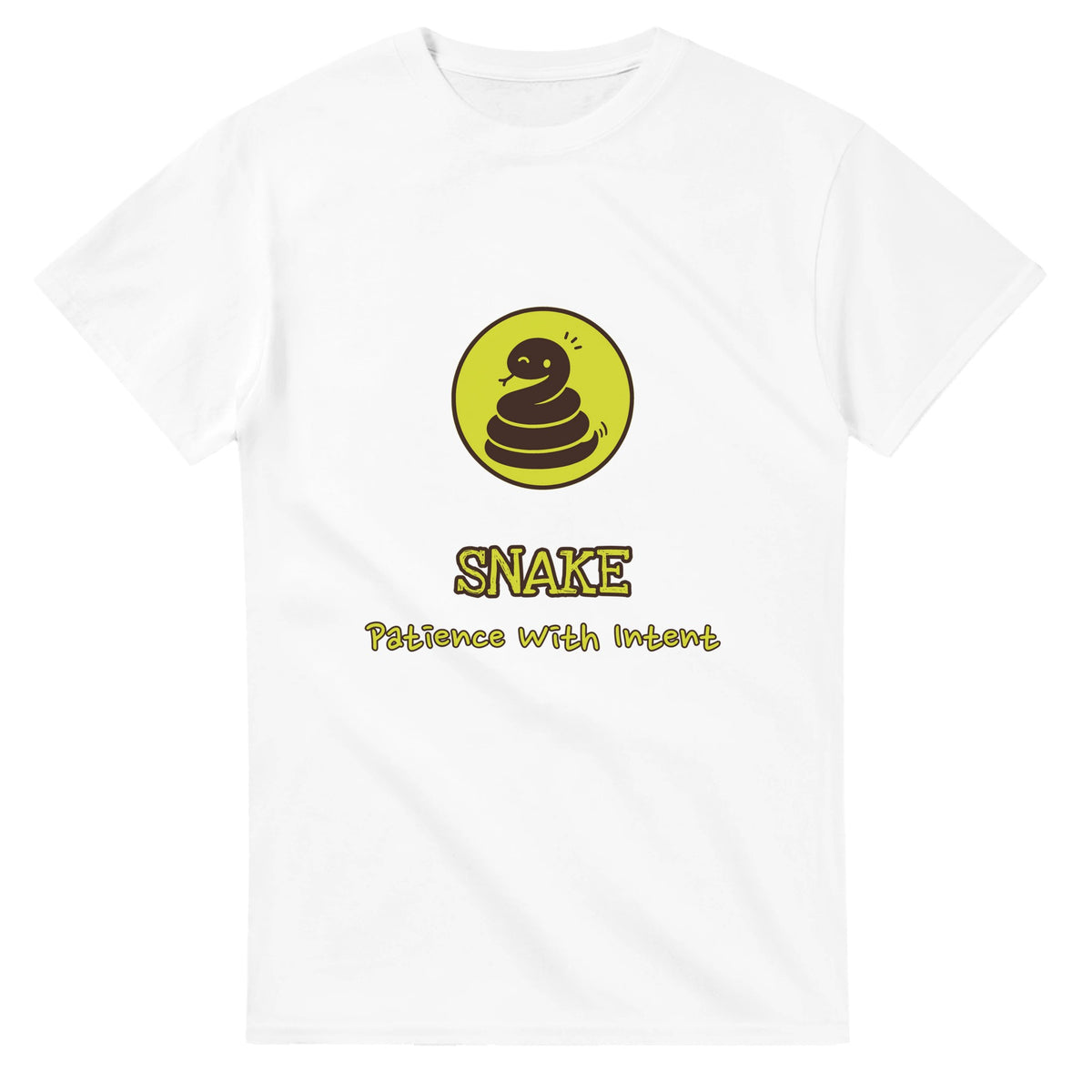Snake • Patience With Intent — white unisex t-shirt