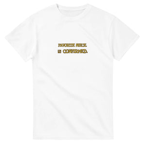 Favorite Niece. Confirmed — white unisex t-shirt