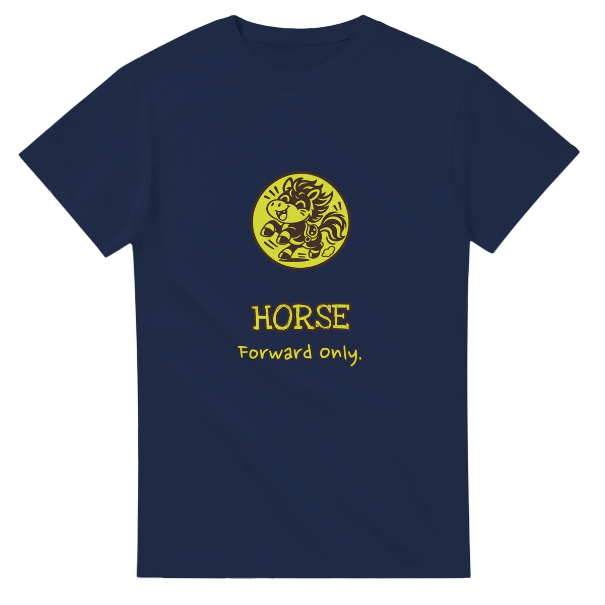Horse • Forward Only — navy unisex t-shirt