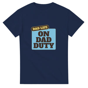 Dad Life: On Dad Duty — navy unisex t-shirt