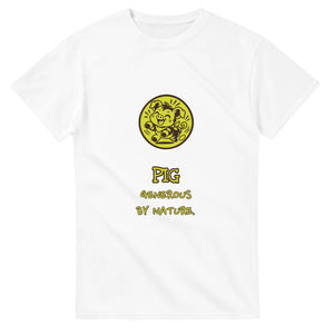 Pig • Generous By Nature — white unisex t-shirt