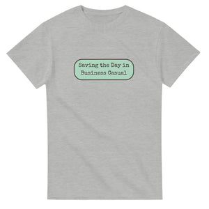 Saving The Day In Business Casual — ash unisex t-shirt