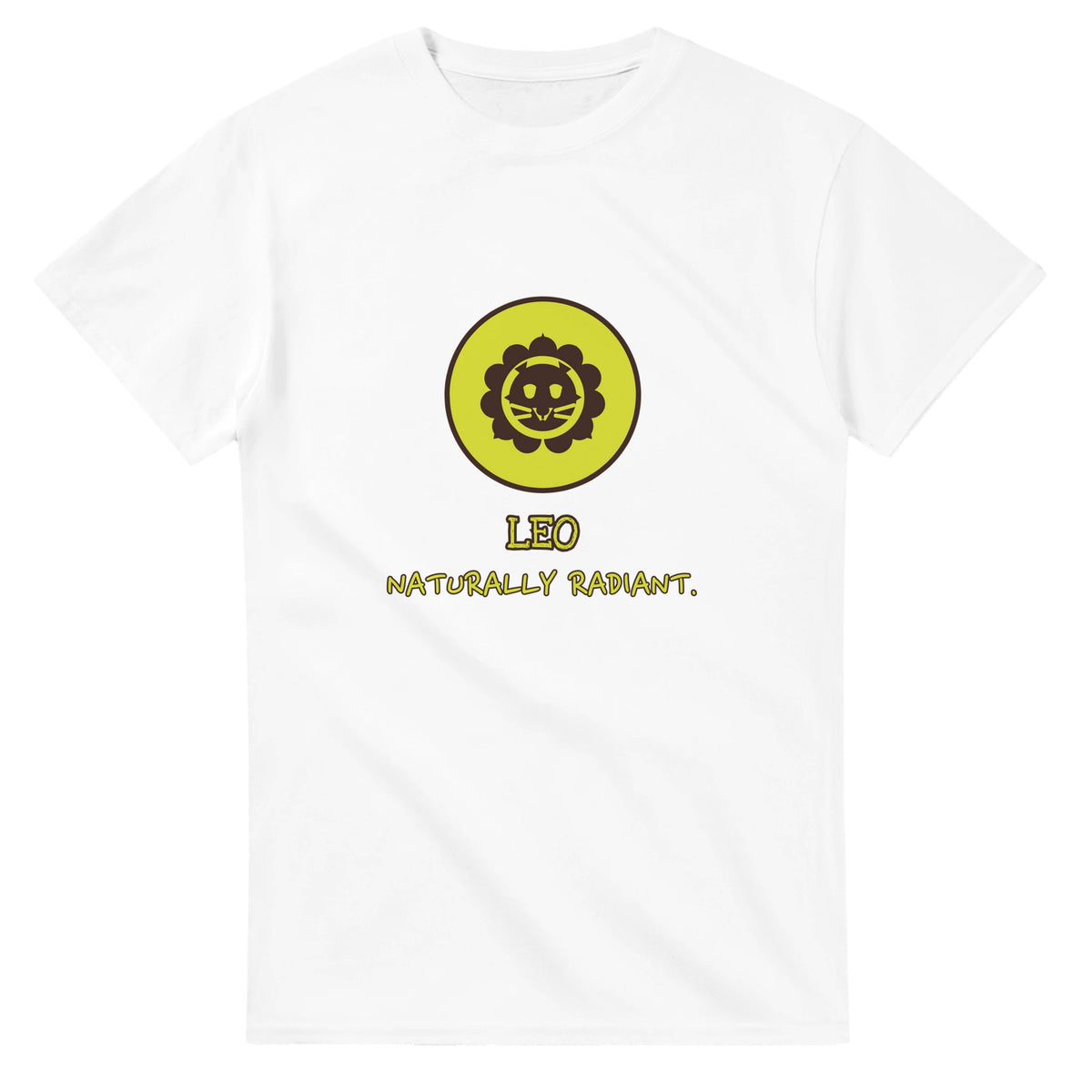 Leo • Naturally Radiant — white unisex t-shirt