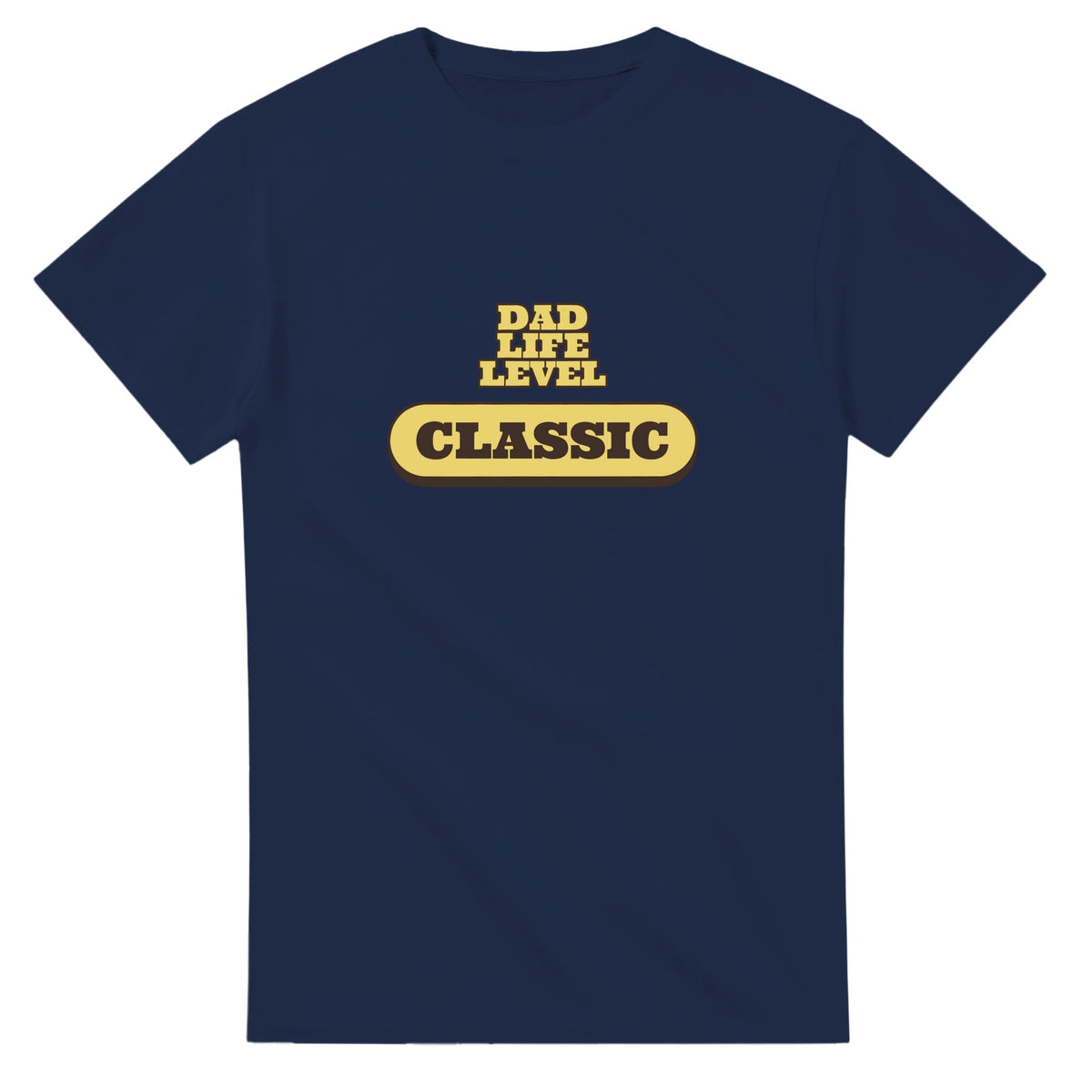 Dad Life Level: Classic — navy unisex t-shirt