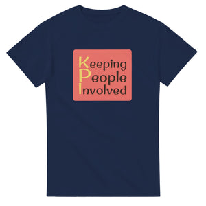 Keeping People Involved — navy unisex t-shirt