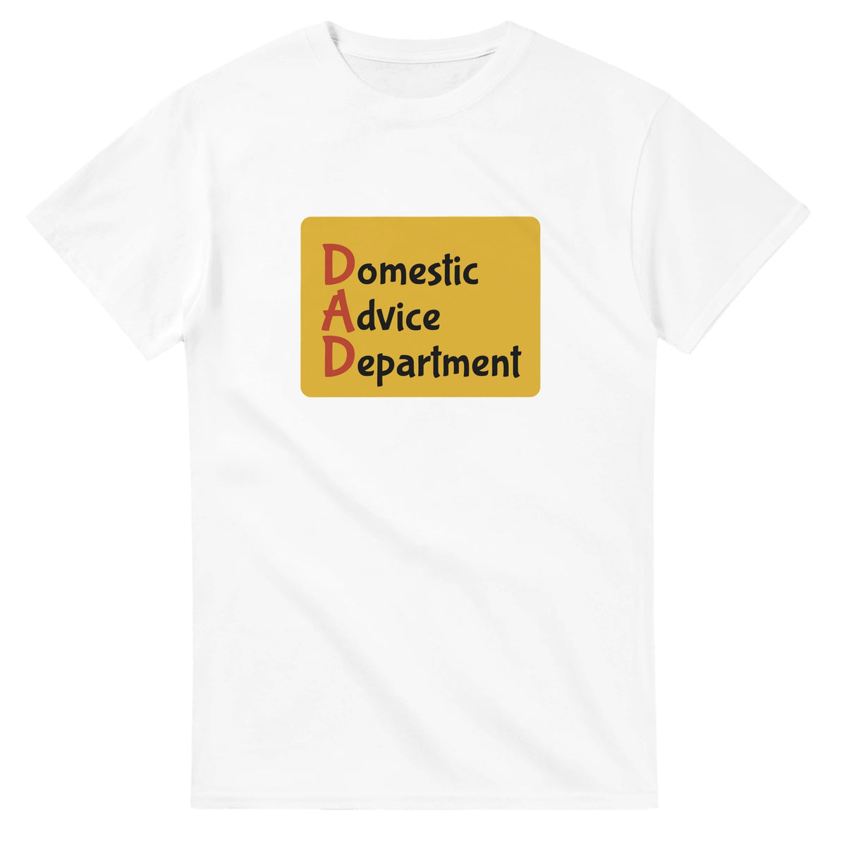 Domestic Advice Department — white unisex t-shirt