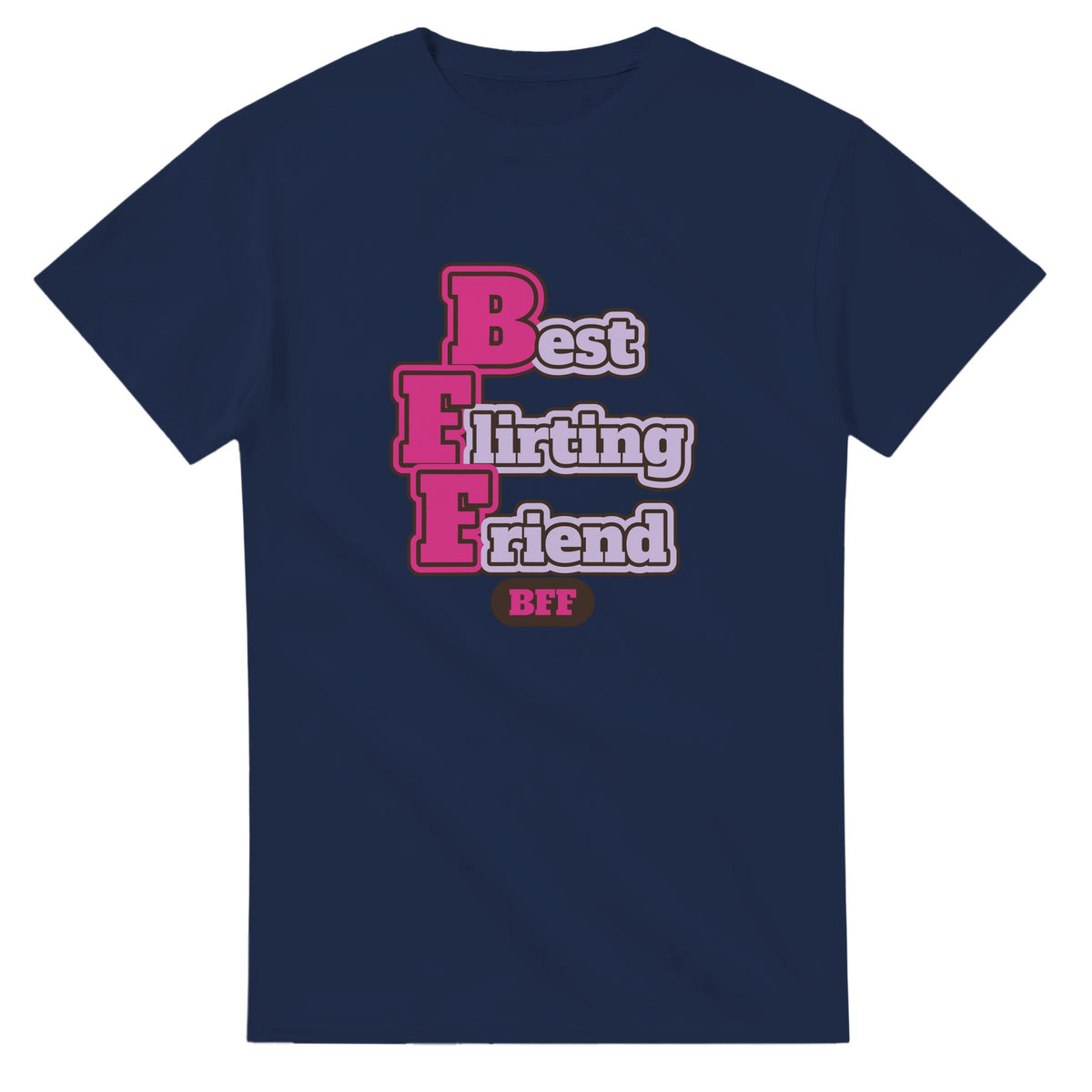 Best Flirting Friend — navy unisex t-shirt
