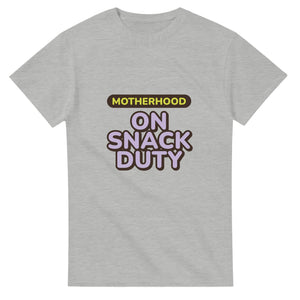 Motherhood: On Snack Duty — ash unisex t-shirt