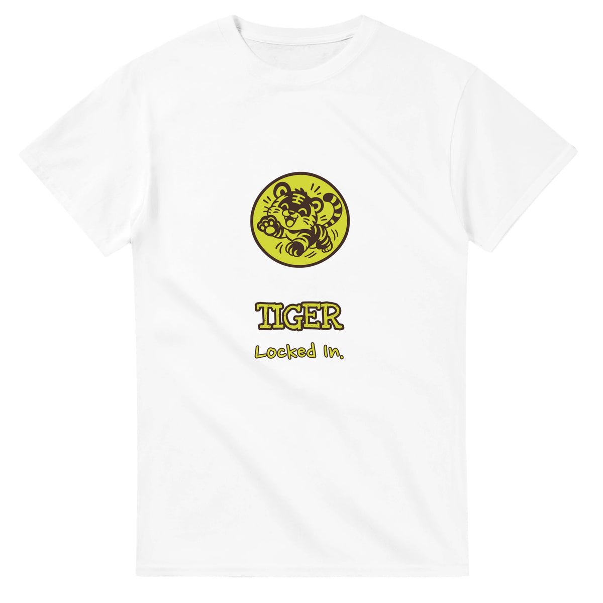 Tiger • Locked In — white unisex t-shirt