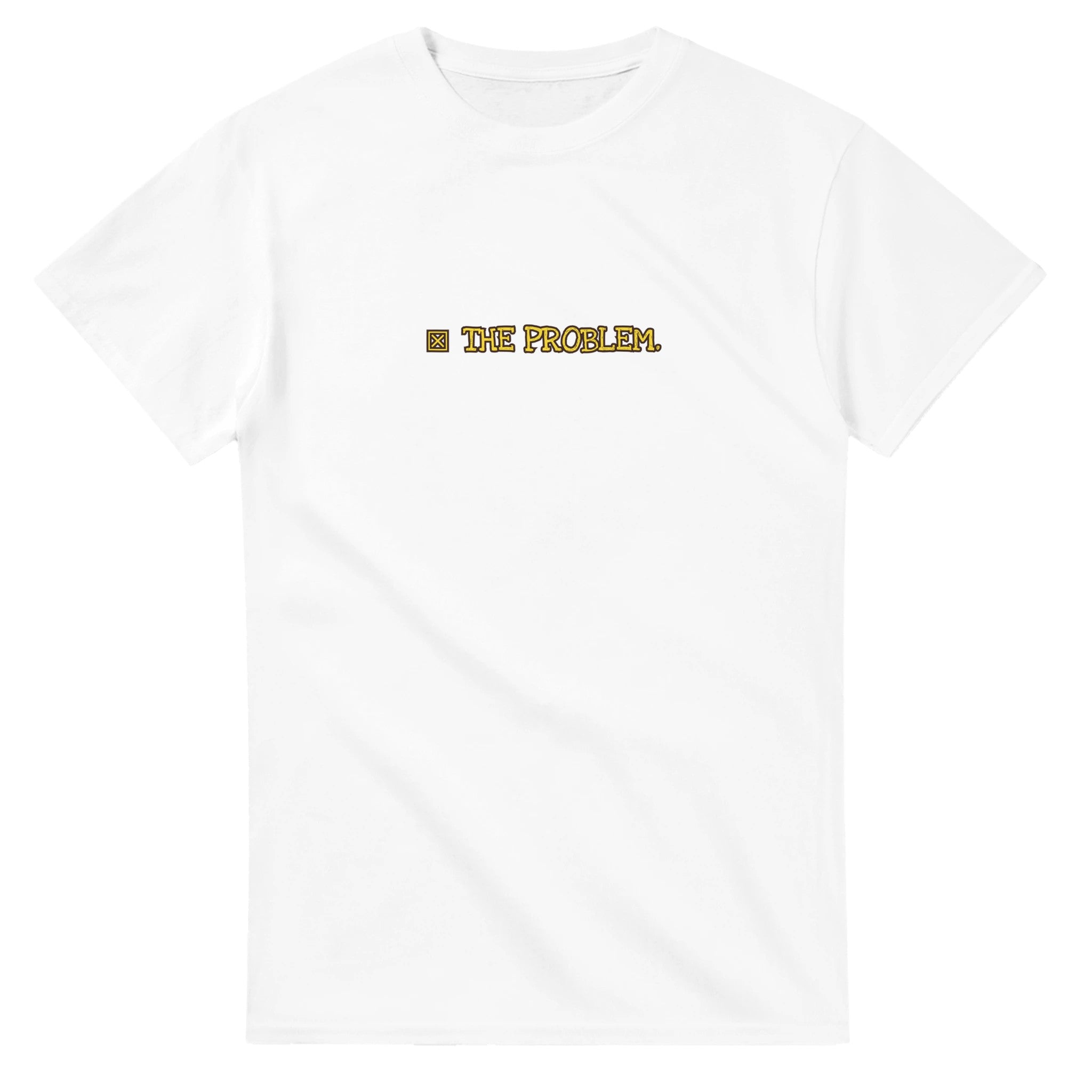 The Problem — white unisex t-shirt