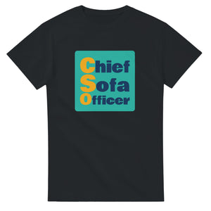 Chief Sofa Officer — black unisex t-shirt
