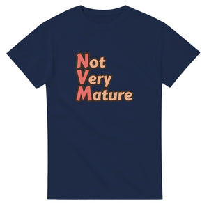 Not Very Mature — navy unisex t-shirt